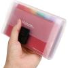 BTSKY 13 Pocket Accordian File Organizer- Plastic Wallet for Cards,Coupons,Receipt,Tax Item, Mini Expanding Folders Organizational A6 Portable Folder