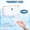 BTSKY 2 Pack Clear Acrylic Index Card Box for 3×5 Inch Cards, Holder Notecard Box Recipe Card Box Plastic Storage Organizer for Filling Index, Note Cards, Flashcards, Recipes(5×8 inch)