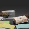 BTSKY 2 Pack Clear Acrylic Index Card Box for 3×5 Inch Cards, Holder Notecard Box Recipe Card Box Plastic Storage Organizer for Filling Index, Note Cards, Flashcards, Recipes(3×5 inch)