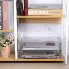 BTSKY 2 Pack Plastic Storage Containers with Lids, Portable Project Case Document Organizer Stackable Plastic File Storage Box for A4 File Paper Documents Scrapbook Art Supplies&Crafts(Big, White)(White)