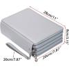 BTSKY 200 Slots Colored Pencil Organizer – Deluxe PU Leather Pencil Case Holder With Removal Handle Strap Pencil Box Large for Colored Pencils Watercolor Pencils White Marble(Grey)
