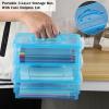 BTSKY 3 Layers Cute Dolphin Clear Plastic Pencil Box – Multipurpose Pencil Case Craft Storage Container with 1 Lid & Handle,Easy Carry & Stack Crayon Boxes Office Supplies Storage Organizer,Clear Pink(Clear Blue)