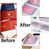 BTSKY 3 Pack A4 Plus Clear Plastic Stackable Storage Box Desk Paper with Buckle, Office Supplies Accessories File Protector Case Organizer, Portable Project Case Document Holders with 3 Lids