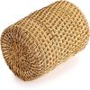 BTSKY 3 Pack Rattan Pen Cup, Handmade Desk Pencil Holders Makeup Brush Holder Multi-Functional Woven Basket Office&Home Desktop Organizer (Cylinder)(Cylinder)