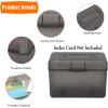 BTSKY 4 Pack 4 x 6 inch Index Card Box – Index Card Holder Notecard Box Recipe Organizer Plastic Storage Organizer for Filling Recipe Cards, Notes, Flashcards, Recipes, 4 Colors(Not Include Cards)(Grey)