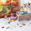 BTSKY 45 Pcs 2.5 oz Plastic Mini Potion Bottles Small Jars with Cork Lids DIY Decoration Clear Sand Art Bottles Tiny sand Jars Wishing/Message Bottle for Halloween Decorations, Wedding/Party Favors(4.1 Ounces)