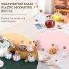 BTSKY 45 Pcs 2.5 oz Plastic Mini Potion Bottles Small Jars with Cork Lids DIY Decoration Clear Sand Art Bottles Tiny sand Jars Wishing/Message Bottle for Halloween Decorations, Wedding/Party Favors(30pcs-Ball Shape)