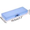 BTSKY 5 Pack Colorful Plastic Pencil Box Sketch Pencil Case Plastic Stationery Case with Snap Closure for Pencils, Pens, Drill Bits, Office Supplies