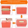 BTSKY 6 Pack 3 x 5 inch Index Card Box – Index Card Holder Notecard Box Recipe Card Box Plastic Storage Organizer for Filling Index Cards, Note cards, Flashcards, Recipes and Addresses(Colorful)(Colorful)