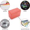 BTSKY 6 Pack 3 x 5 inch Index Card Box – Index Card Holder Notecard Box Recipe Card Box Plastic Storage Organizer for Filling Index Cards, Note cards, Flashcards, Recipes and Addresses(Colorful)(Colorful)