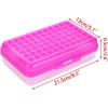 BTSKY 6 Pack Multipurpose Utility Box- Large Capacity Pencil Box with Lid Snap Closure Pencil Holder for Organize and Carry Pencils Watercolor Pens Stationery Office Supplies Organizer Blue(Colorful)