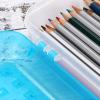 BTSKY 6 Pack Multipurpose Utility Box- Large Capacity Pencil Box with Lid Snap Closure Pencil Holder for Organize and Carry Pencils Watercolor Pens Stationery Office Supplies Organizer Blue(Blue)