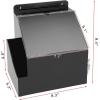 BTSKY Acrylic Suggestion Box with Lock Wall Mounted Acrylic Donation Box with 5″x7″ Sign Slot Office Ballot Boxes with Side-Pocket Collection Boxes for Voting Locking Suggestion Mailbox, White(USTRAM-70777)