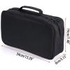 BTSKY Art Marker Carrying Case Lipstick Organizer-60 Slots Canvas Zippered Markers Storage for Touch Spectrum Noir Paint Sharpie Markers, Empty Wallet Only (Black)(Black)