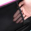 BTSKY Art Marker Carrying Case Lipstick Organizer-60 Slots Canvas Zippered Markers Storage for Touch Spectrum Noir Paint Sharpie Markers, Empty Wallet Only (Black)(Pink)