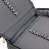 BTSKY Big Capacity Zipper Stationery Bag with Pattern-Multi-functional Stationery Organizer Pouch 36 Large Stretchy Slots for 72 Colored Pencils Black(Grey)