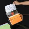 BTSKY Clear Acrylic 4 x 6 inch Index Card Box with Sign Lid – Index Card Holder Notecard Box Recipe Card Box Plastic Storage Organizer for Filling Index Cards, Note Cards, Flashcards, Recipes(5×8 Inch)