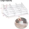 BTSKY Clear Acrylic Business Card Holder for Desk, 4 Tier 12 Pockets Acrylic Business Card Stand Organizer, Premium Thickened Acrylic Business Card Display Holder Name Cards Holders Fits 2.2 x 3.7 Inch
