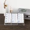 BTSKY Clear Acrylic Business Card Holder for Desk, 4 Tier 12 Pockets Acrylic Business Card Stand Organizer, Premium Thickened Acrylic Business Card Display Holder Name Cards Holders Fits 2.2 x 3.7 Inch