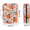BTSKY Colored Pencil Case 220 Slots Pen Pencil Bag Organizer with Handy Wrap Portable- Multilayer Holder for Prismacolor Crayola Colored Pencils & Gel Pen Squirrel