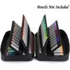BTSKY Colored Pencil Case 300 Slots Pen Pencil Bag Organizer with Handy Wrap Portable- Multilayer Holder for Crayola Colored Pencils & Gel Pen(Black)(Black)