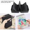 BTSKY Colored Pencil Case 300 Slots Pen Pencil Bag Organizer with Handy Wrap Portable- Multilayer Holder for Crayola Colored Pencils & Gel Pen(Black)(Black)