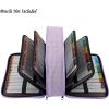 BTSKY Colored Pencil Case 360 Slots Pencil Bag Organizer High Capacity Holder with Double Zippers Multilayer for Crayola Colored Pencils Watercolor Pens & Gel Pens Grey(Purple)