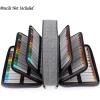 BTSKY Colored Pencil Case 360 Slots Pencil Bag Organizer High Capacity Holder with Double Zippers Multilayer for Crayola Colored Pencils Watercolor Pens & Gel Pens Grey(Grey)