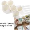 BTSKY Creative Pen Holder, Pen Container, Brush Pot, Combination Desktop Storage Organizer Desk Decoration, Multifunctional Creative Hanging Planter Holder(Green)(White)