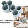 BTSKY Creative Pen Holder, Pen Container, Brush Pot, Combination Desktop Storage Organizer Desk Decoration, Multifunctional Creative Hanging Planter Holder(Green)(Green)
