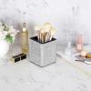 BTSKY Crystal Glitter Pen Holder for Desk Shiny Pencil Pot Holder Box Bling Rhinestone Pen Pencil Cup Organizer Decorative Makeup Brushes Holder Great Desktop Organizer Gift for Women