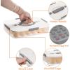 BTSKY Deviled Egg Platter With Lid – 3-Layer 54 Slots Carrier, Clear Portable Holder for Fridge, Reusable Tray Carton Box for Easter and Party Favor (3-Layer, White)(White)