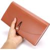 BTSKY Expanding File Folder – 13 Pockets, Small Accordion File Folder, Expandable Card Ticket Holder, Plastic Business Document Organizer, Khaki Translucent(Brown)