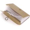 BTSKY Expanding File Folder – 13 Pockets, Small Accordion File Folder, Expandable Card Ticket Holder, Plastic Business Document Organizer, Khaki Translucent(Khaki)