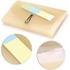 BTSKY Expanding File Folder – 13 Pockets, Small Accordion File Folder, Expandable Card Ticket Holder, Plastic Business Document Organizer, Khaki Translucent(Khaki Translucent)