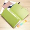 BTSKY Expanding File Folder – Blue, Plastic, 10.2in x 1in x 5.7in, 13 Pockets, Easy Subdivision, Fasten Rope Closure(Green)