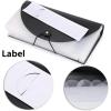 BTSKY Expanding File Folder-Hand-held 13 Pockets Organizer Folder PP Wallet Organizer for Cards, Receipts, Coupons and Tickets(Black)(Black)