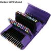 BTSKY Handy 80 Slot Carrying Lipstick Organizer Marker Case Holder for Touch Spectrum Noir Paint S, Purple