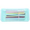 BTSKY Large Capacity Pencil Box, Office Supplies Storage Organizer Box, Brush Painting Pencils Storage Box Watercolor Pen Container Drawing Tools Colorful(Rose+Blue+Green)