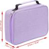 BTSKY Large Pencil Case Organizer Colored Pencil Pouch Art Bags for Supplies Portable Stationery Organizer with 3 Detachable Layers 84 Slots Multiple Zipper Pockets for Office Travel, Purple(Purple)