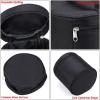 BTSKY Multifunction Marker Case – Zippered Canvas Pen Bag Pencil Organizer Stationary Storage for 80 Markers, Black (NO Compartments Inside)