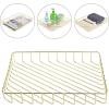 BTSKY Multipurpose A4 File Tray Wire Desk Tray Organizer Elegant Letter Size Desk Documents Trays Magazine Files Storage Basket Organizer Bin for Office Cosmetics Bathroom(Rose Gold)(Gold)