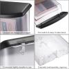 BTSKY Outdoor Brochure Holder Plastic Literature Display Box Wall Mount Postcard Holder Flyer Holder with Black Lid Waterproof for Brochures, Flyers, Booklets or Other Office Store Estate Supplies(3)