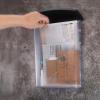 BTSKY Outdoor Brochure Holder Plastic Literature Display Box Wall Mount Postcard Holder Flyer Holder with Black Lid Waterproof for Brochures, Flyers, Booklets or Other Office Store Estate Supplies(3)