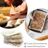 BTSKY Plastic Food Storage Container with lids, Dumpling Storage Box, Cookie Carrier Cookie Sheet with Lid, Portable Large Food Container for Snack, Fruit, Vegetables, Meat, Wontons(3-Layer, Orange)(White-3 Layer)