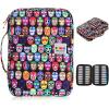 BTSKY Portable Colored Pencil Case – Colored Pencil Organizer Holds 166 Pencils or 112 Gel Pens Large Capacity Zippered Pencil Holder Gel pens (Corlorful Mask)