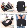 BTSKY Portable Colored Pencil Case – Colored Pencil Organizer Holds 166 Pencils or 112 Gel Pens Large Capacity Zippered Pencil Holder Gel pens(Black)