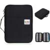 BTSKY Portable Colored Pencil Case – Colored Pencil Organizer Holds 166 Pencils or 112 Gel Pens Large Capacity Zippered Pencil Holder Gel pens(Black)
