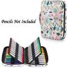 BTSKY Portable Colored Pencil Case – Colored Pencil Organizer Holds 166 Pencils or 112 Gel Pens Large Capacity Zippered Pencil Holder Gel pens(Pink Flowers)