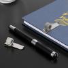 BTSKY Stainless Pen Holder Clip for Notebook and Clipboard with Spring 5 Top & 5 Side Fit Fits Almost All Pen Size, Use in Home Office Kitchen Car and Pocket 10 Pack (Silver)
